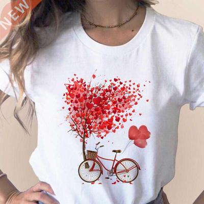 Bicycle T Shirt Women Summer Casual Tshirts Tees Harajuku Ko
