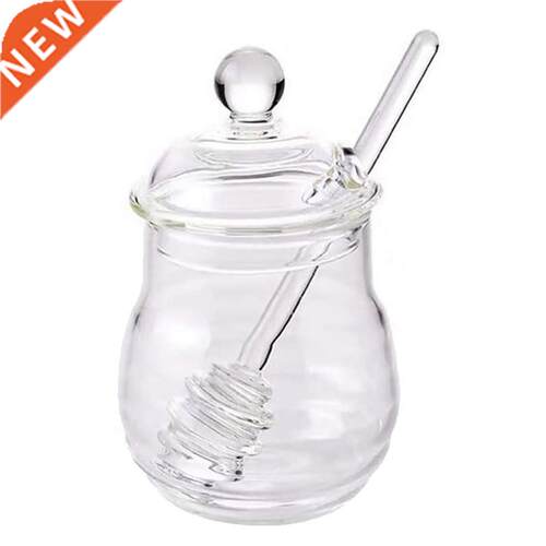 Honey Jar With And Lid Crystal Honey Pot Beehive Honey