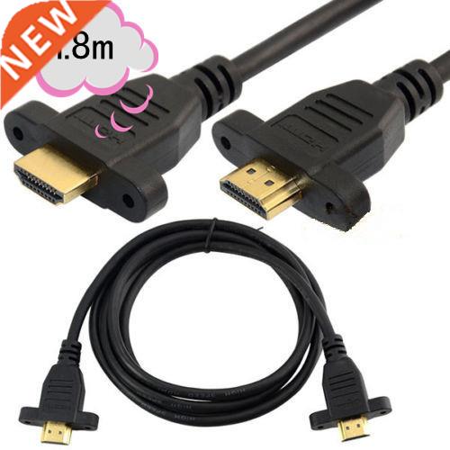 HDMI M/M Panel Mount Extension Cable 1.8m For Bluray 3D DVD