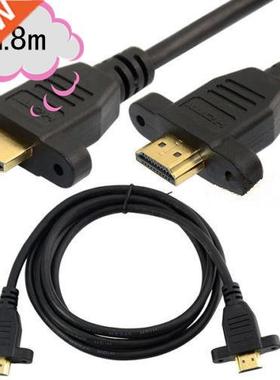 HDMI M/M Panel Mount Extension Cable 1.8m For Bluray 3D DVD