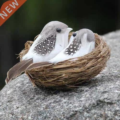 Home Decoration Artificial Foam Feather Bird Designer Weedi