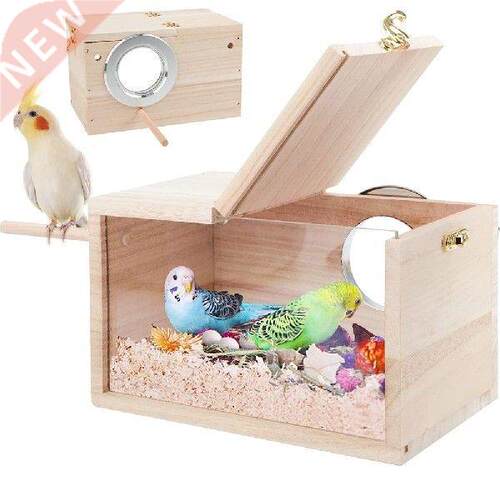 Wooden Bird Nest Outdoor Garden Decoration Breeding Box For