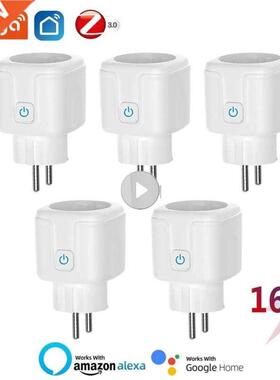 AUBESS ZigBee Smart Plug EU 16A Power Socket Tuya Smart