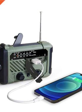 Portable Radio Hand Crank AM FM NOAA Emergency 3-in-1