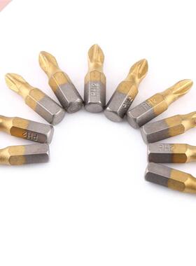 10Pcss Bit Titanium Coated 1/4