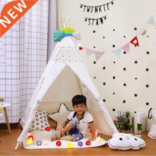 Children Canvas Tent Play House Princess Castle Kid Indoor