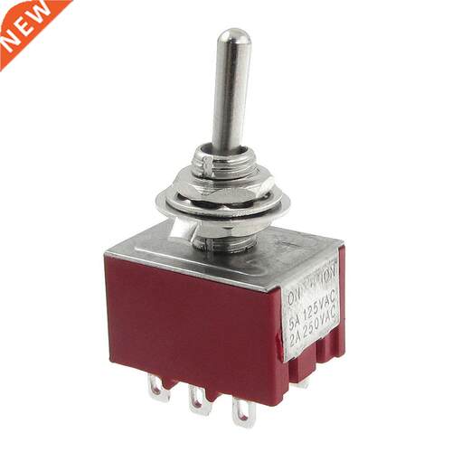 AC 250V 2A 125V 5A ON/ON 2 Position 3PDT Switch