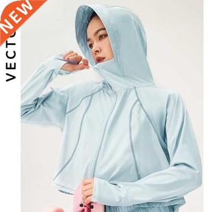 UPF 50+ UV Sun Protection Clothing Women Men Zip Up Hoodie L