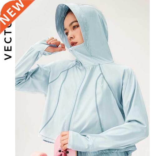 UPF 50+ UV Sun Protection Clothing Women Men Zip Up Hoodie L