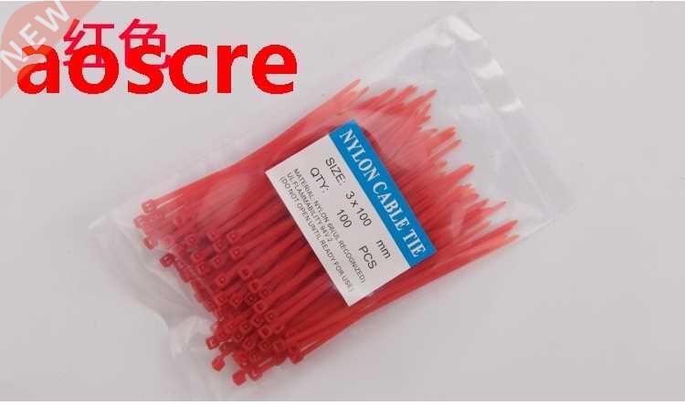 Red Nylon tie belt X100 color environmental protection plas