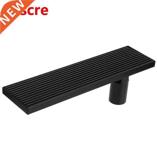 Black 30cm Bathroom Floor Drain Strainer 304 Stainless Steel