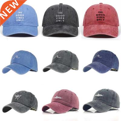 Embroidery Cap Washed Wave Baseball Caps Outdoor leisure New