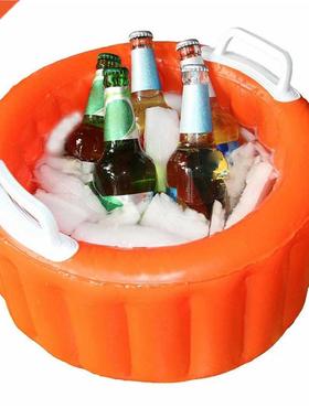 Inflatale eer ice ucket eer cooler ucket summer pool pa