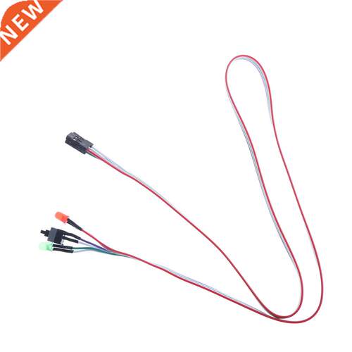 2Pcs 50cm Case Desktop ATX Power On Reset Switch Cable With