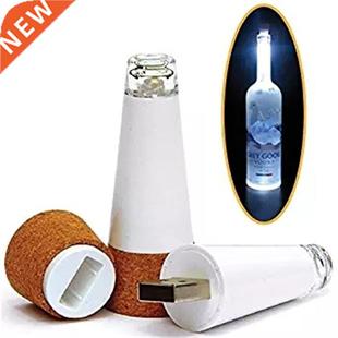 1 Pcs SB Rechargeable LED Wine Bottle Light Creative Hexagon