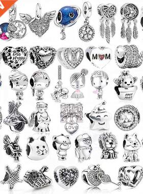 The new silver exquisite charm beaded pendant is suitable fo