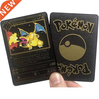 1pcs Chrizrd 1st Edition - Blck Gold Metl Pokemon Crd -