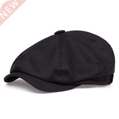 2020 new cotton men	s newsboy hat men	s twill