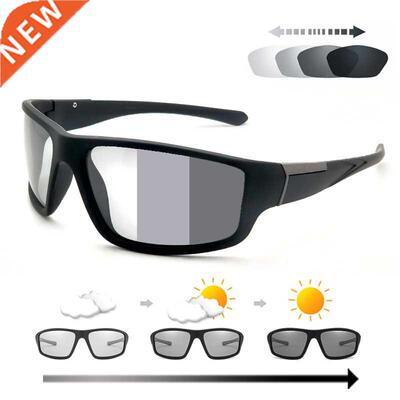 Men Photochromic Sunglasses Matte lack Sports Goggles Women