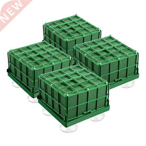 4Pcs Floral Foam Cage Flower Holder with Floral Foam and Suc