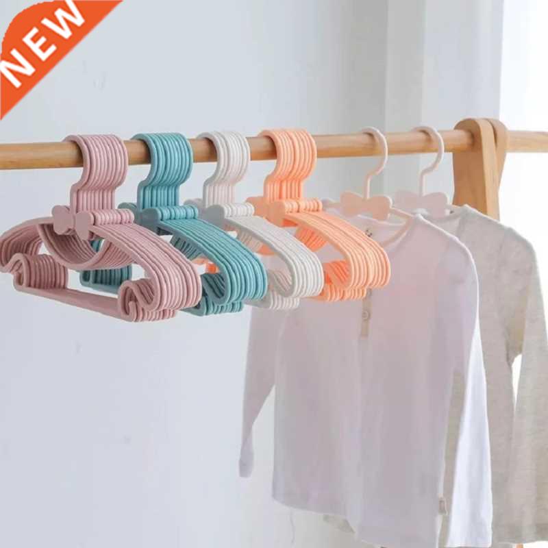 10pcs Kids Clothes Hanger Racks Portable Plastic Display