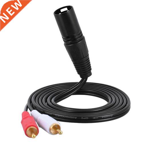 1.5m/ 5ft Stereo Audio Splitter Patch Y Cable Cord 1 XLR Mal