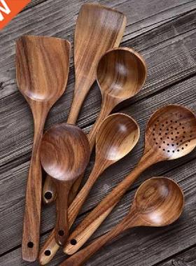 Thailand Teak Natural Wood Tableware Spoon Ladle Turner