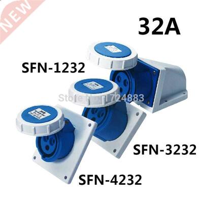 32A 3 pole connector Industrial malefemale sockets SFN-1232