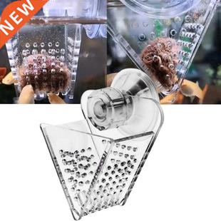 Aquarium Red Worm Feeder Fish Tank V-Shape Fish Feeding Cup