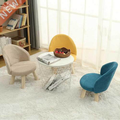 Household Stool Low Stool Fabric Backrest Small Chair a