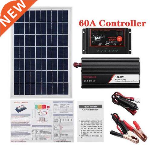 1000W Solar Panel System Solar Panel 60A Charge Controller