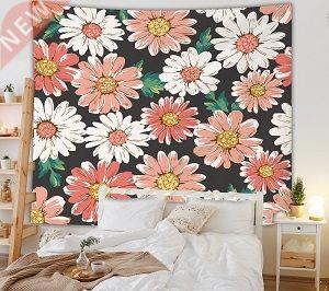 Sunflower Tapestry Psychedelic Floral Tapestry Cartoon Wall