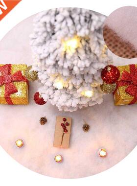 60cm White Christmas Tree Skirts Base Floor Mat Cover New Ye