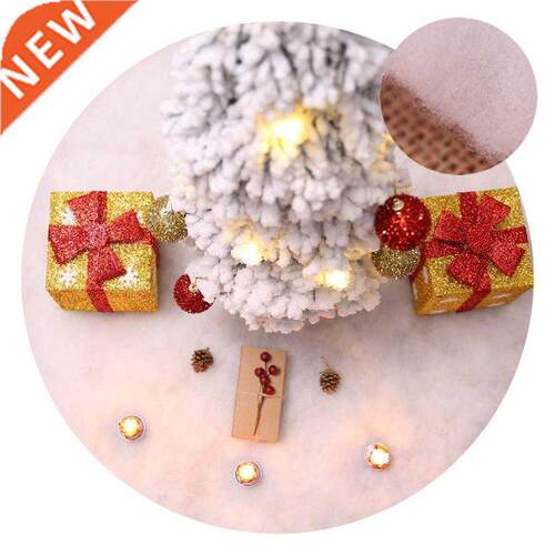 60cm White Christmas Tree Skirts Base Floor Mat Cover New Ye