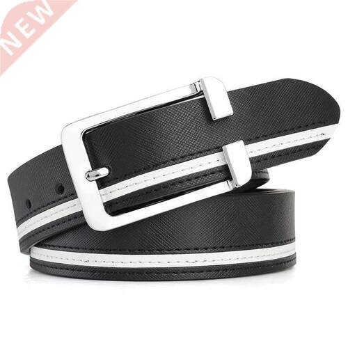 Designer Men's Belt White Korean Hot-selling Style Leather S