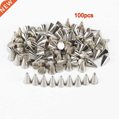 100pcsPic Studs / Rivets Studs PUNK 6x4mm  Silver