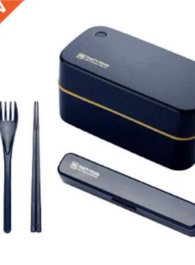 Lunch Box, 2-Layer Bento Box Cutlery Set, Lunch Boxes For