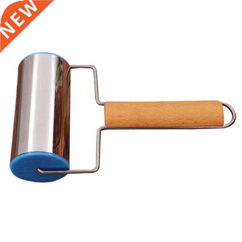 T Shape Rolling Pin Wood Handle Stainless Steel Pastry Dough
