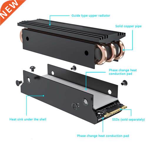 Heatsink 2280 Solid State Drive Coolers M.2 SSD Heatsink NVM
