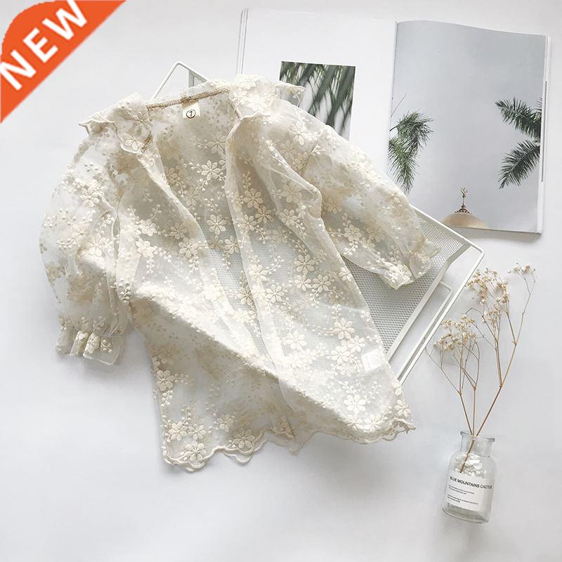 Summer child girl lace sunscreen clothing UV protecti