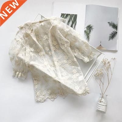 Summer child girl lace sunscreen clothing UV protecti