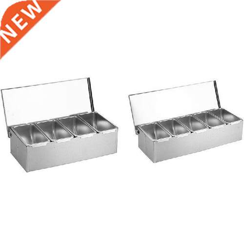 Spice Container Set Stainless Steel Spice Box Spice Jar
