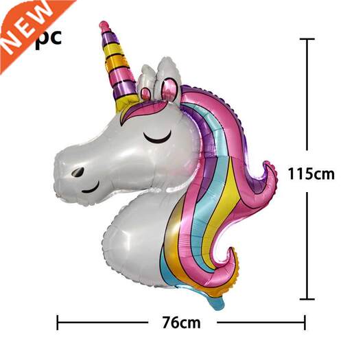 110x80cm large unicorn balloon unicorn horse foil balloon ch