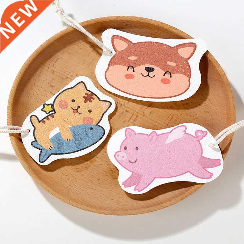 Non-stick Compressed Wood Pulp Sponge Cartoon Dish Cloths