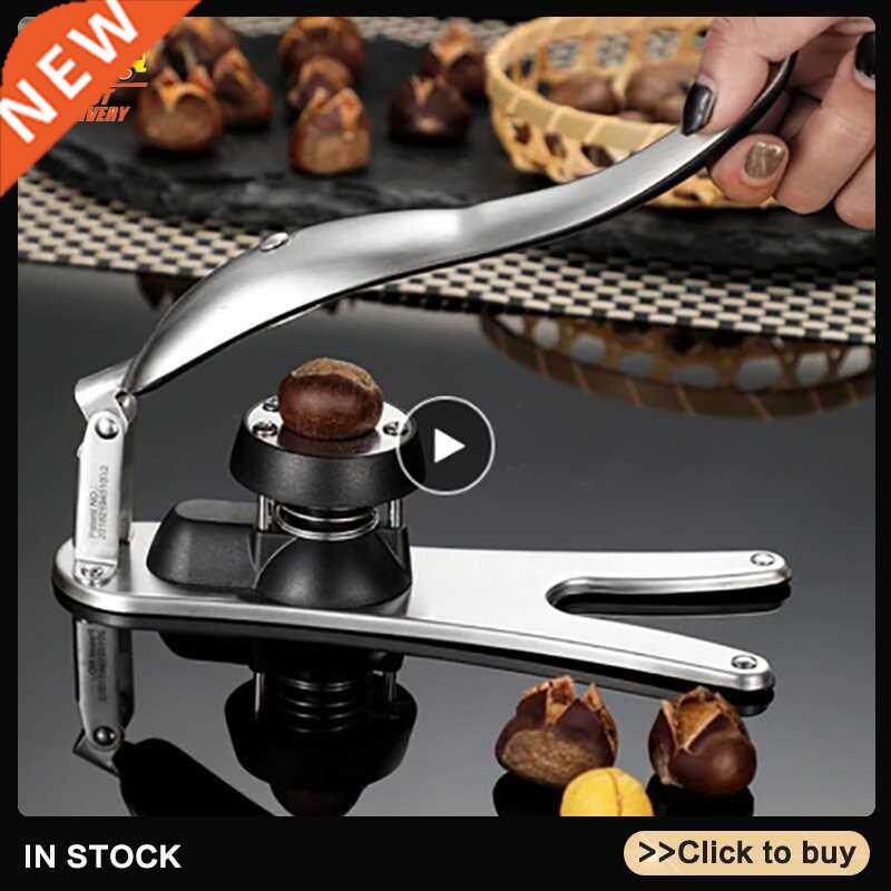 2 in 1 Stainless Steel Quick Nuts Cracker Kitchen Tools