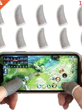 10Pcs Mobile Game Sweat-proof Fingers Gloves Touch Screen Th