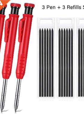 Solid Carpenter Pencil Set Woodworking Tools Mechanical Penc