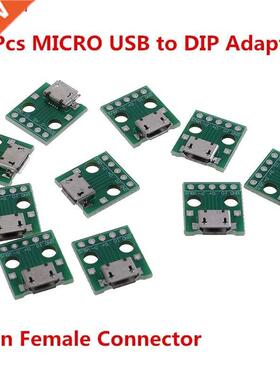 10 pièces MICRO USB à DIP adaptateur 5Pin femelle connecte