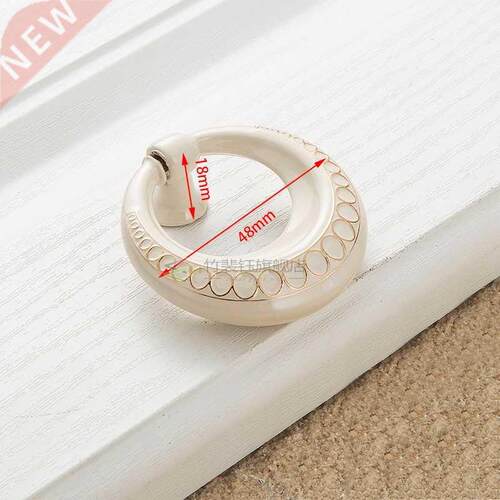 Zinc Aolly Ivory White Cabinet Handles Kitchen board Door Pu