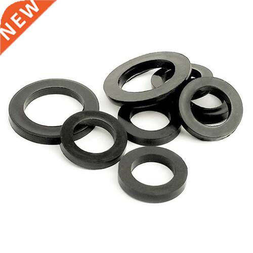 8 Sizes Black Insulation Sealing Ring Rubber Flat Washer Gas